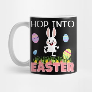 Cute Hop Into Easter Squad Rabbit Bunny Cousin Crew Kids Man Mug